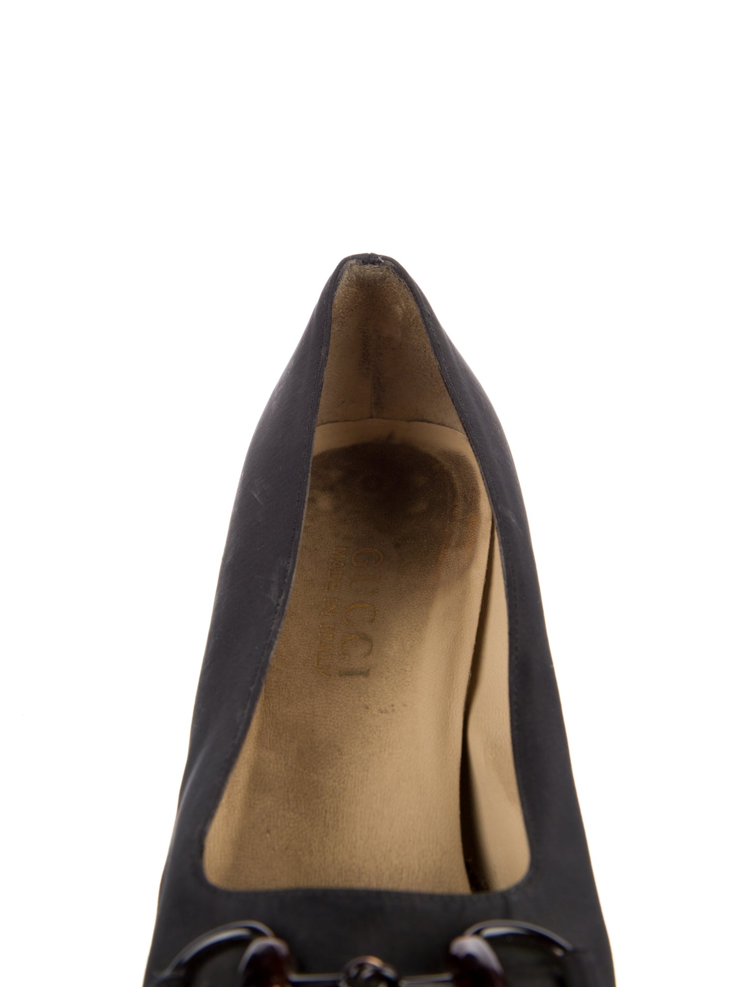 Gucci Horsebit Accent Suede Pumps